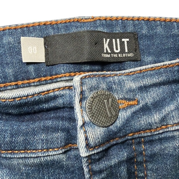 KUT from the Kloth Connie Skinny Jeans Women 00 Blue Excellent High Rise Fab Ab - Picture 3 of 7